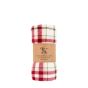 Heritano Check Rolled Fleece Red