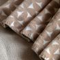 Moderno Geo Flannel Throw Taupe