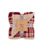 Tartano Sherpa Throw Mulberry