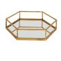 Gold Hexagon Set Of Two Trays