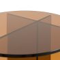 Parenzo Glass Side Table Bronze
