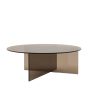 Parenzo Glass Coffee Table Charcoal
