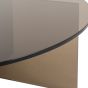 Parenzo Glass Coffee Table Charcoal
