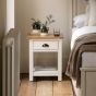 Etaro 1 Drawer Bedside White by Gallery Living | Style Our Home