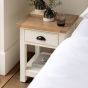 Etaro 1 Drawer Bedside White
