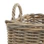 Set of 3 Kubu Rattan Square Storage Baskets
