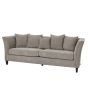Vesper Taupe Cushion Back Three Seater Sofa by Hill Interiors | Style Our Home  