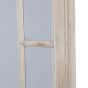 Large Washed Wood Framed Window Mirror