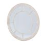Washed Wood Framed Round Mirror