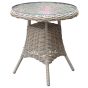 Amalfi Collection Outdoor Bistro Table With Glass Top by Hill Interiors | Style Our Home  