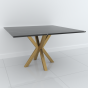 Studio Line Square Dining Table - 4 Seater in Black & Gold by Steve Bristow | Style Our Home