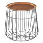 Templexa Copper Tray And Black Finish Side Table by Prestige Designs | Style Our Home