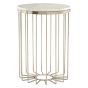 Templexa White Marble Cage Design Iron Table by Prestige Designs | Style Our Home