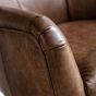 Bristaro Swivel Chair Brown Leather