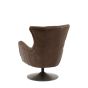 Bristaro Swivel Chair Brown Leather
