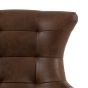 Bristaro Swivel Chair Brown Leather