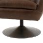 Bristaro Swivel Chair Brown Leather