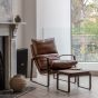 Fabaro Lounger Brown Leather by Gallery Living | Style Our Home