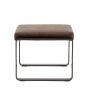 Fabaro Footstool Brown Leather