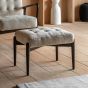 Humberto Footstool Cream Faux Sheepskin by Gallery Living | Style Our Home
