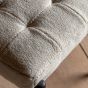 Humberto Footstool Cream Faux Sheepskin