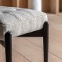Humberto Footstool Cream Faux Sheepskin