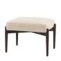 Humberto Footstool Cream Faux Sheepskin