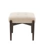 Humberto Footstool Cream Faux Sheepskin