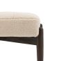 Humberto Footstool Cream Faux Sheepskin