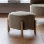 Tindaro Footstool Alaska Khaki by Gallery Living | Style Our Home