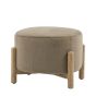 Tindaro Footstool Alaska Khaki