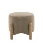 Tindaro Footstool Alaska Khaki