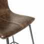 Barracuda Barstool Vegan Leather Chestnut SET OF 2 by Bluebone | Style Our Home