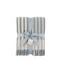 Lillano Jacquard Stripe Throw Blue