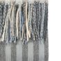 Lillano Jacquard Stripe Throw Blue,Nat