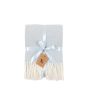 Cassano Herringbone Throw Blue by Gallary Living | Style Our Home