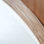 Helsano Round Mirror Washed Oak by Gallery Living | Style Our Home