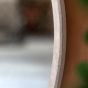 Helsano Round Mirror Washed Oak