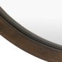 Helsano Round Mirror Walnut
