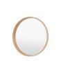 Helsano Round Mirror Oak by Gallery Living | Style Our Home