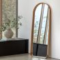 Helsano Arch Leaner Mirror Oak by Gallery Living | Style Our Home