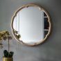 Florano Round Mirror Champagne by Gallery Living | Style Our Home