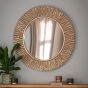 Falano Round Mirror Gold by Gallery Living | Style Our Home