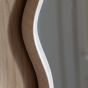 Monano Wave Round Mirror Smoke