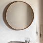 Cedano Round Mirror Oak by Gallery Living | Style Our Home