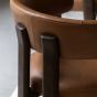 Ondaro Dining Chair Brown Leather