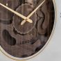 Coggano Wall Clock Dark Walnut