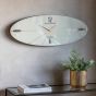 Greenano Ellipse Wall Clock Snow White by Gallery Living | Style Our Home