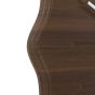 Harano Wall Clock Dark Cedar
