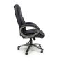 Hartwbrook Regent Executive Leather Faced Black Office Chair